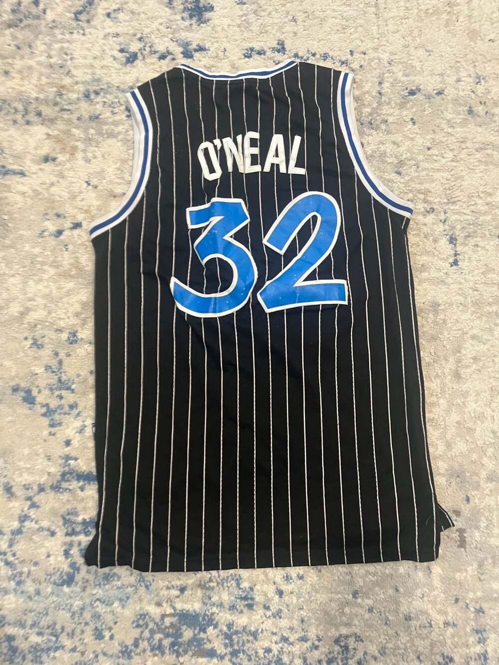 Nike Shaquille O'Neal Orlando Magic Jersey Size L Pinstripe - Picture 3 of 3